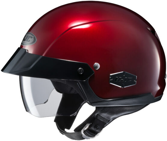 IS-Cruiser Wine Red Open-Face Half Helmet Large