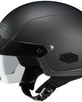 IS-Cruiser Matte Black Open-Face Half Helmet Large
