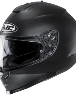 C70 Semi-Flat Black Full-Face Street Motorcycle Helmet Large