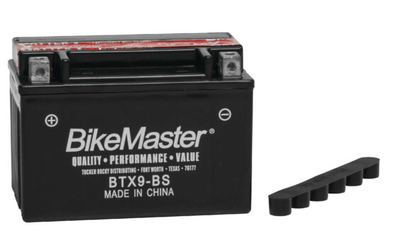BikeMaster Maintenance Free Battery Replaces YTX9-BS 12V 135CCA