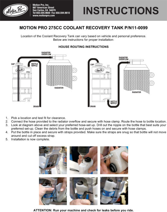 Universal 275cc Coolant Recovery Tank - Image 6