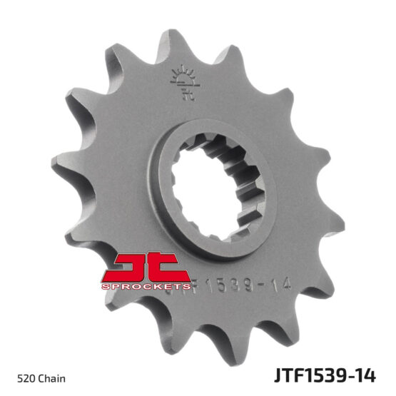 Front Steel Countershaft Sprocket - 14 Tooth 520 - Image 2