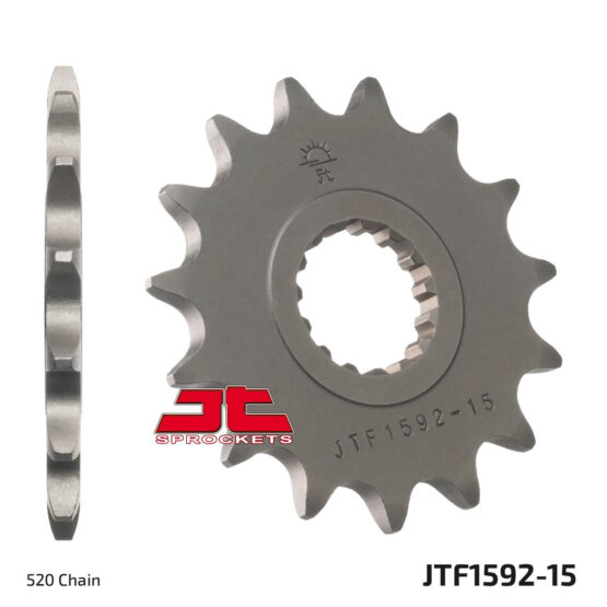 Front Steel Countershaft Sprocket - 15 Tooth 520 - Image 2