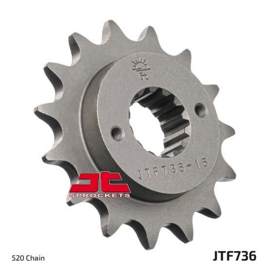 Front Steel Countershaft Sprocket - 14 Tooth 520 - Image 2