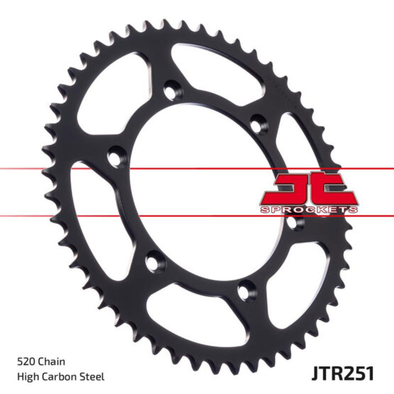 Steel Rear Sprocket Self Cleaning - 48 Tooth 520 - Image 2