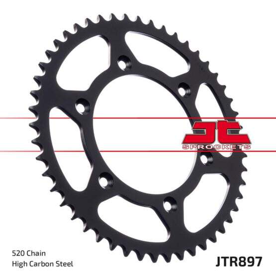 Steel Rear Sprocket Self Cleaning - 51 Tooth 520 - Image 3