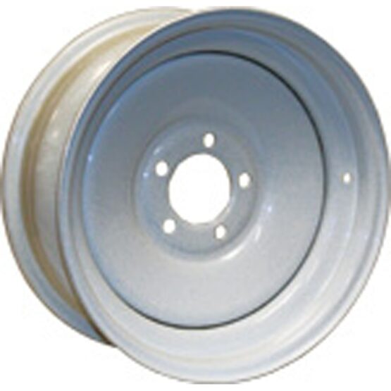 American Tire & Wheel 10x6 Solid 4-Hole White Wheel