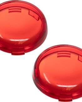 Red 2" Bullet Style Turn Signal Lenses - Pair