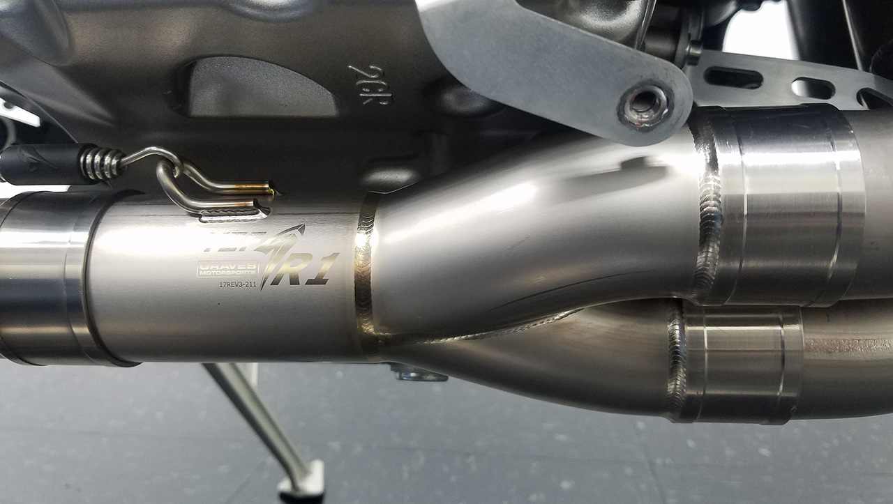 Yamaha R1 Full Titanium Exhaust System with Titanium 200mm Silencer - Image 11