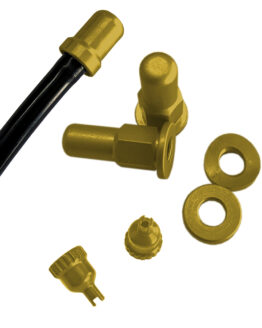 Dress Up Kit w/ Fuel Vent, Rim Locks, & Valve Caps - Orange