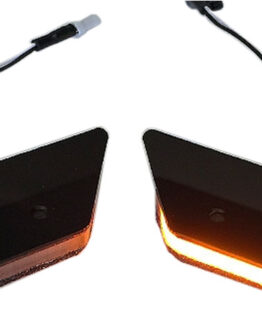 Black Mirror Block Off LED Turn Signals