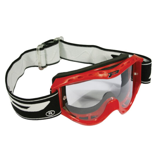 3101 Red Atzaki Youth MX Goggles - Clear Lens - Image 2
