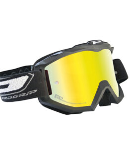 Pro Grip 3204 MX Goggles Black Frame with Yellow Iridium Lens