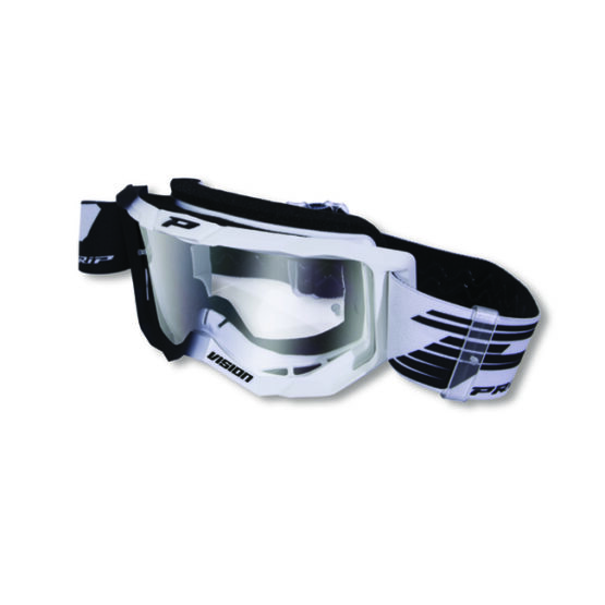 3300FL Vision MX Goggles - Black & White w/ Clear Lens - Image 2