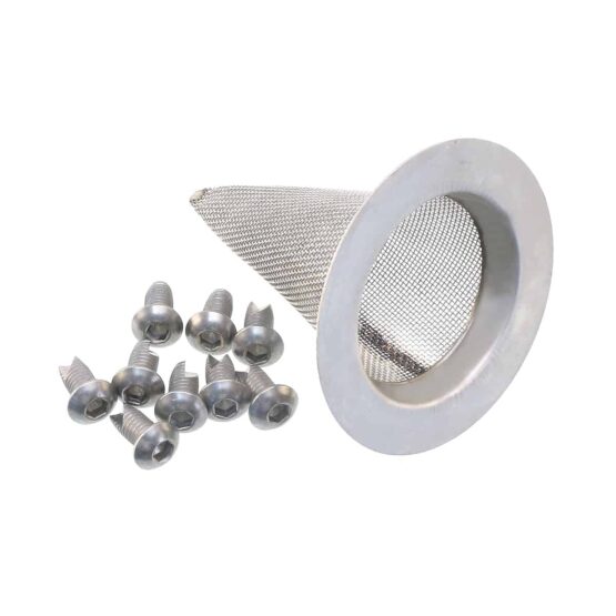 Side Shooter Spark Arrestor Exhaust End Cap - Black - Image 4