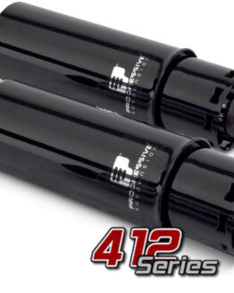 12" Full Cover 412 Series Shocks - Black