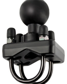 Ram Base - Double U-Bolt Base w/ 1.5" Ball for Rails 1" - 1.25" Diameter
