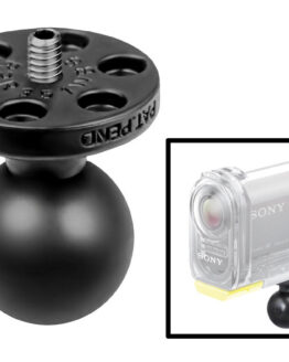 Ram Adapter - 1" Ball With Base & 1/4"-20 Stud For Video Cameras IN BAG