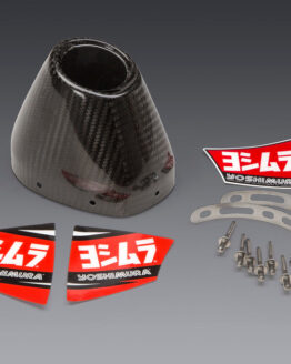 Yoshimura RS-4 End Cap Cover Kit Carbon Fiber