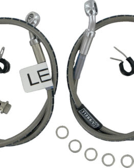 Stainless Steel 2 Line Front Brake Line Race Kit