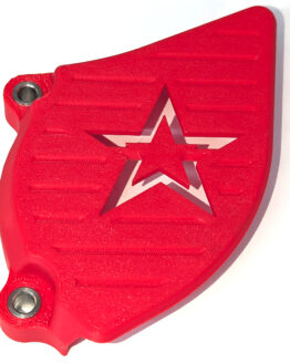 Full Coverage Red Front Sprocket Cover