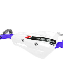 Drop Handguard Handlebar Armor / XC Protector Kit - 1-1/8" White / Blue