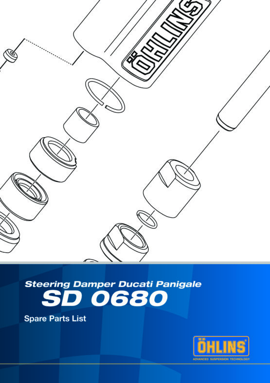 Ohlins Blackline 68mm Motorcycle Steering Damper - Image 3