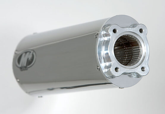 Polished Bolt On Exhaust Muffler - Image 4