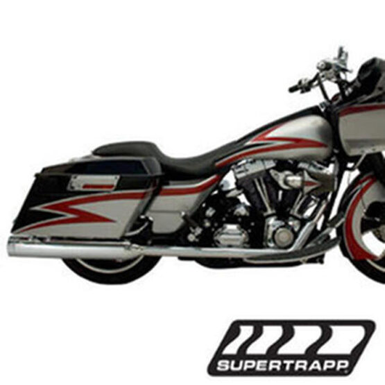 Stout Slip On Exhaust Mufflers - Chrome