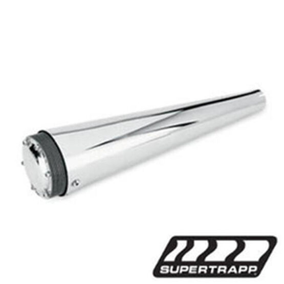 Universal 4" Megaphone Exhaust Muffler - 19-1/8" Long, 2" Inlet