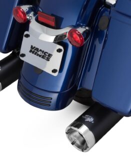 Black Monster Rounds Slip On Exhaust Mufflers