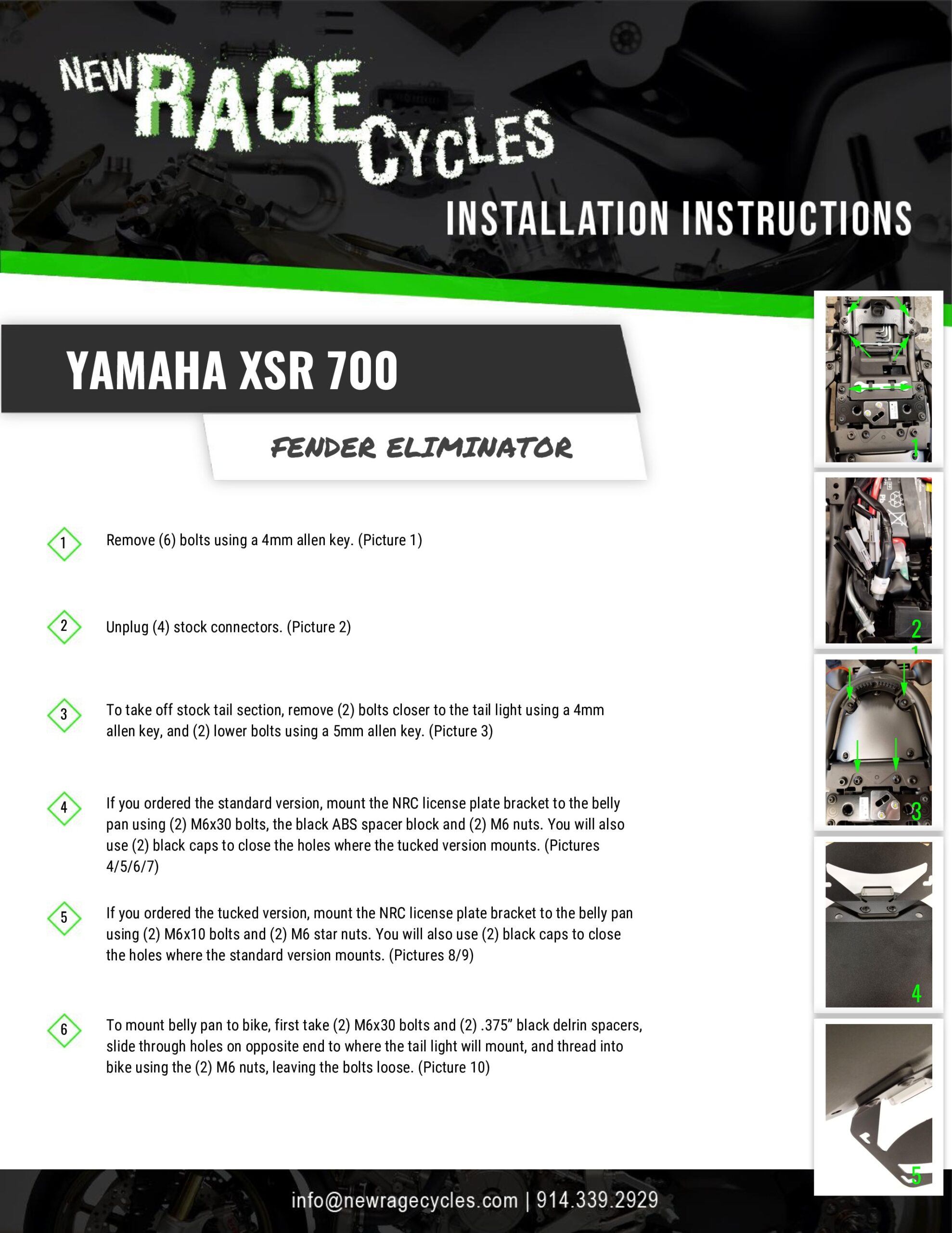 Fender Eliminator w/ Tail Light & Signals - Image 9