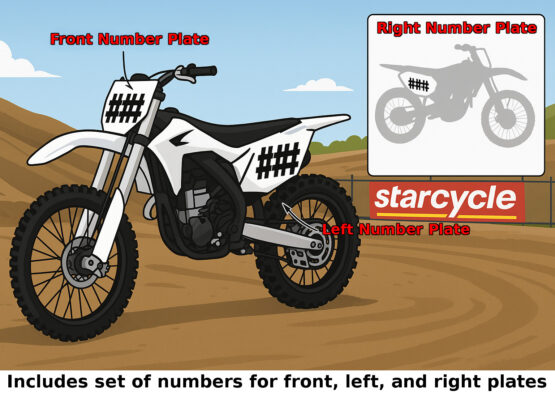 #0 6" Tall Black "SX" Stick-On Race Numbers - 3 Pack - Image 3