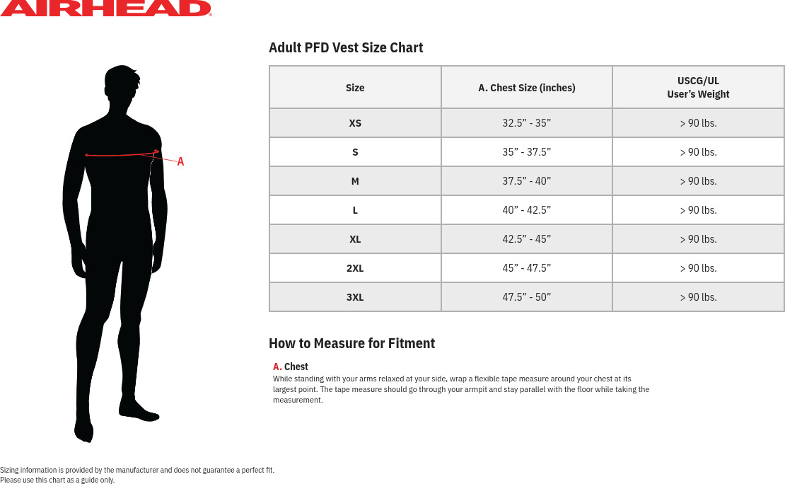 Airhead Orca Vest Black/White Medium Adult Life Jacket - Image 3
