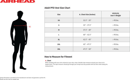 Airhead Swoosh Vest 3XL Green Adult Kwik-Dry Life Vest - Image 3