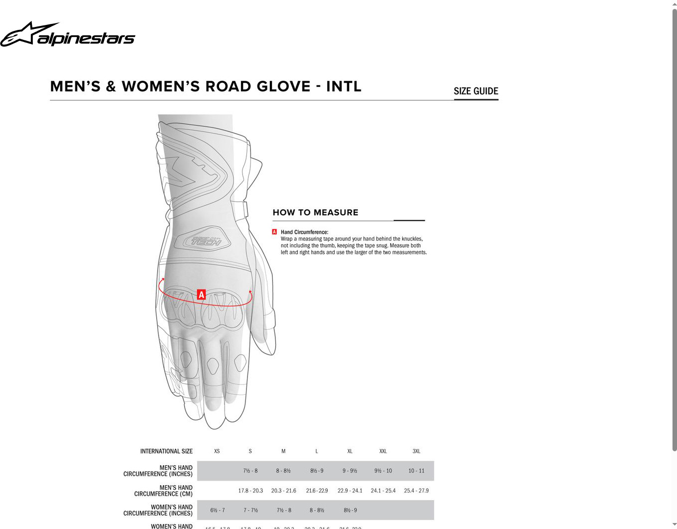 SP-5 Motorcycle Gloves Black 2X-Large - Image 3