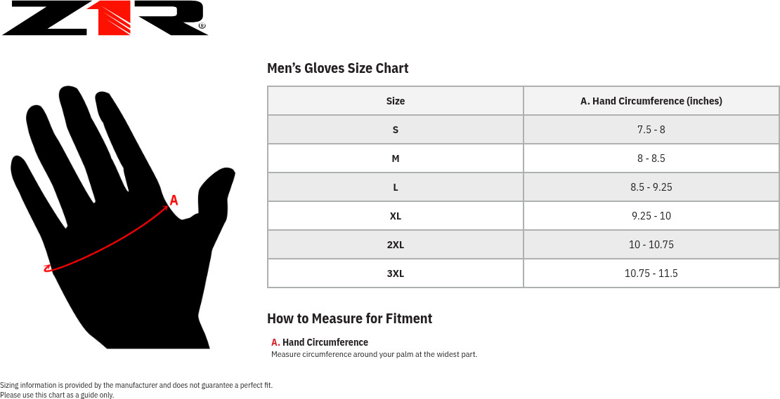 Z1R Recoil 2 Gloves Black XL Men's - Image 3