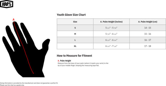 100% Youth iTrack Gloves - Flo Yellow, Youth Small - Image 2