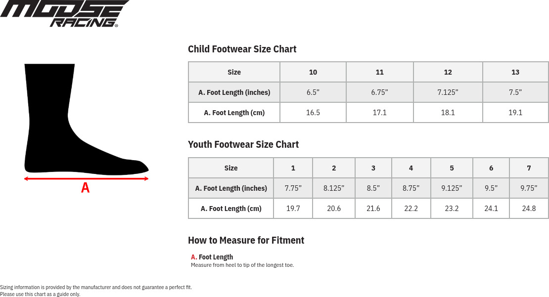 Moose Offroad M1.3 Youth Boots Black/White US 2 - Image 3