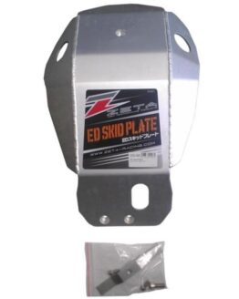 Zeta Aluminum Enduro ED Skid Plate Silver Bolt-On Fits 07-10 KTM 250