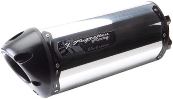 Two Brothers S1R Black Series Slip-On Exhaust Aluminum Kawasaki 650 06-11