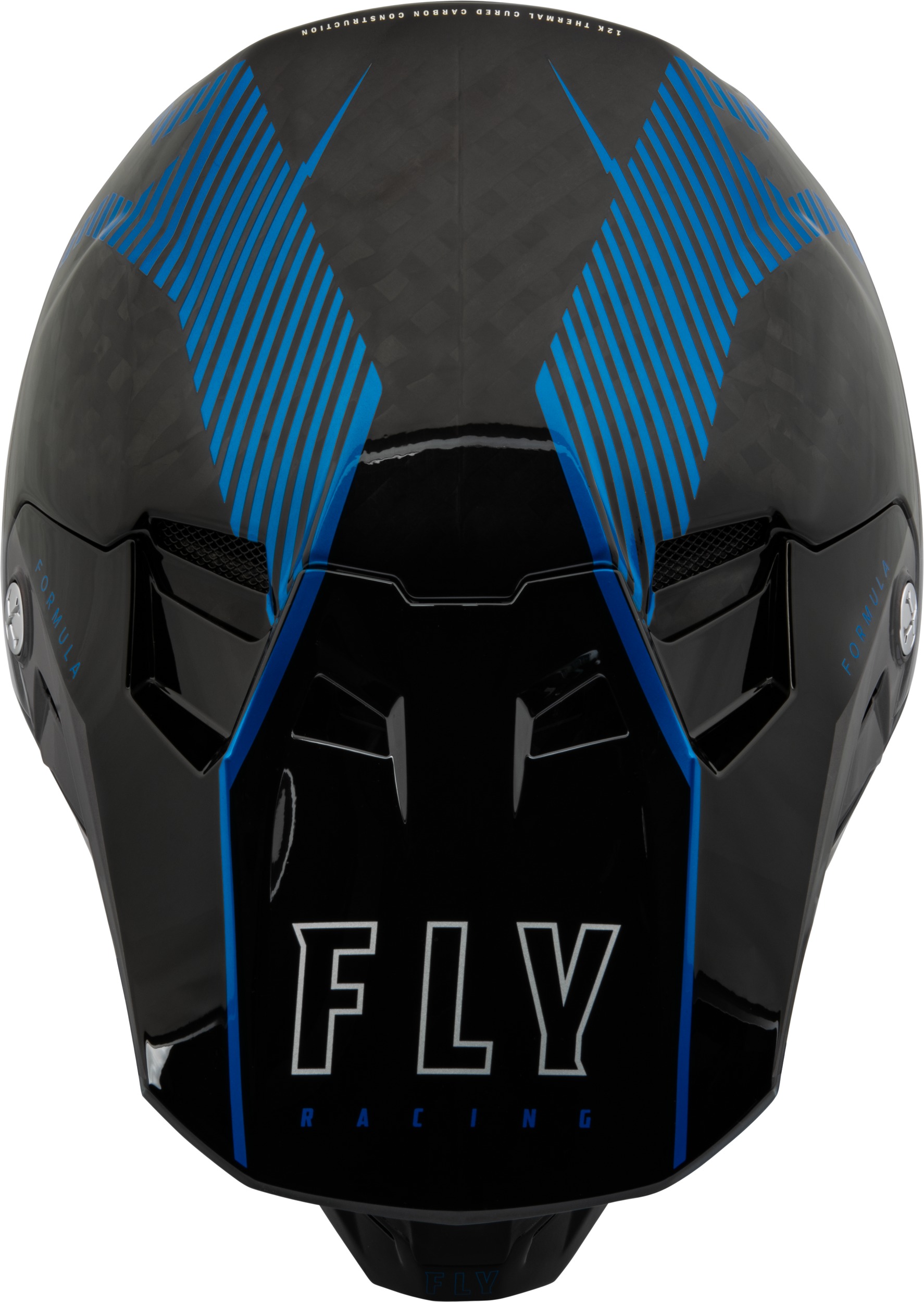 Fly Racing Formula Carbon Tracer Helmet Blue/Black X-Small - Image 4