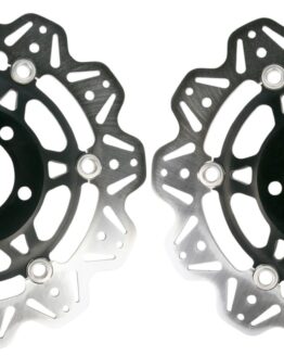 VEE Style Brake Rotors - Black Center Front Set
