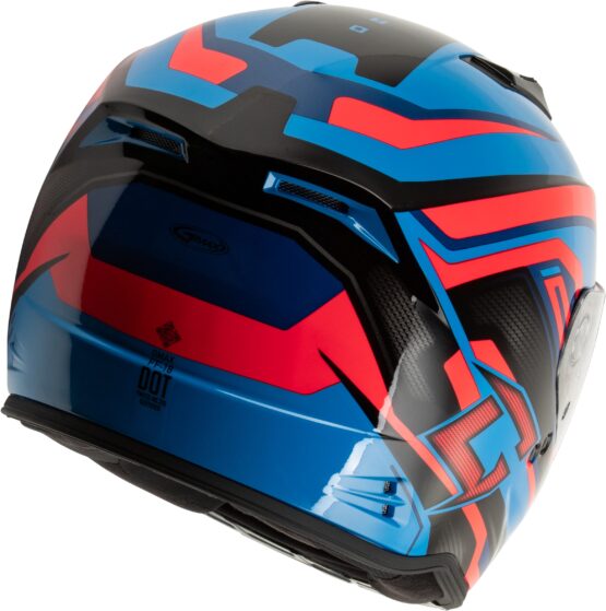 GMAX FF-18 Drift Full Face Helmet Black/Blue/Red XS - Image 3