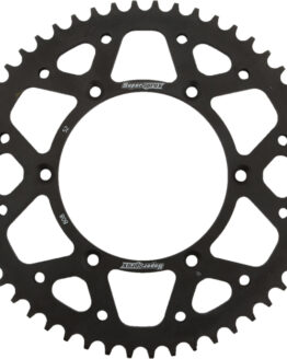 Supersprox Steel Rear Sprocket 52T Black Fits 80-16 Kawasaki Suzuki
