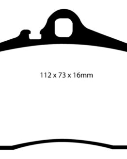 EBC Redstuff Rear Ceramic Brake Pads DP31208C Fits 98-05 Porsche 911 996