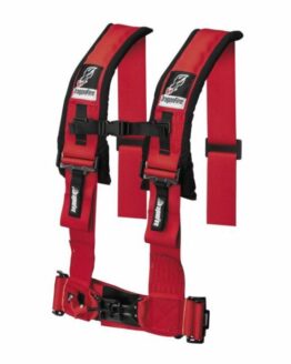 Harness- H-Style- 4-Point- 3in Buckle- Red