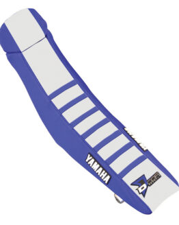 D'Cor Seat Cover Blue/White with Blue Ribs Fits 02-19 Yamaha YZ125/250