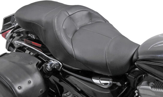 Danny Gray Tristair Vinyl Replacement Seat Black Fits 04-18 Harley Sportster