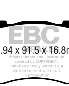 EBC Greenstuff Rear Brake Pads DP22357 Fits 2019+ Genesis G70 2.0L Turbo